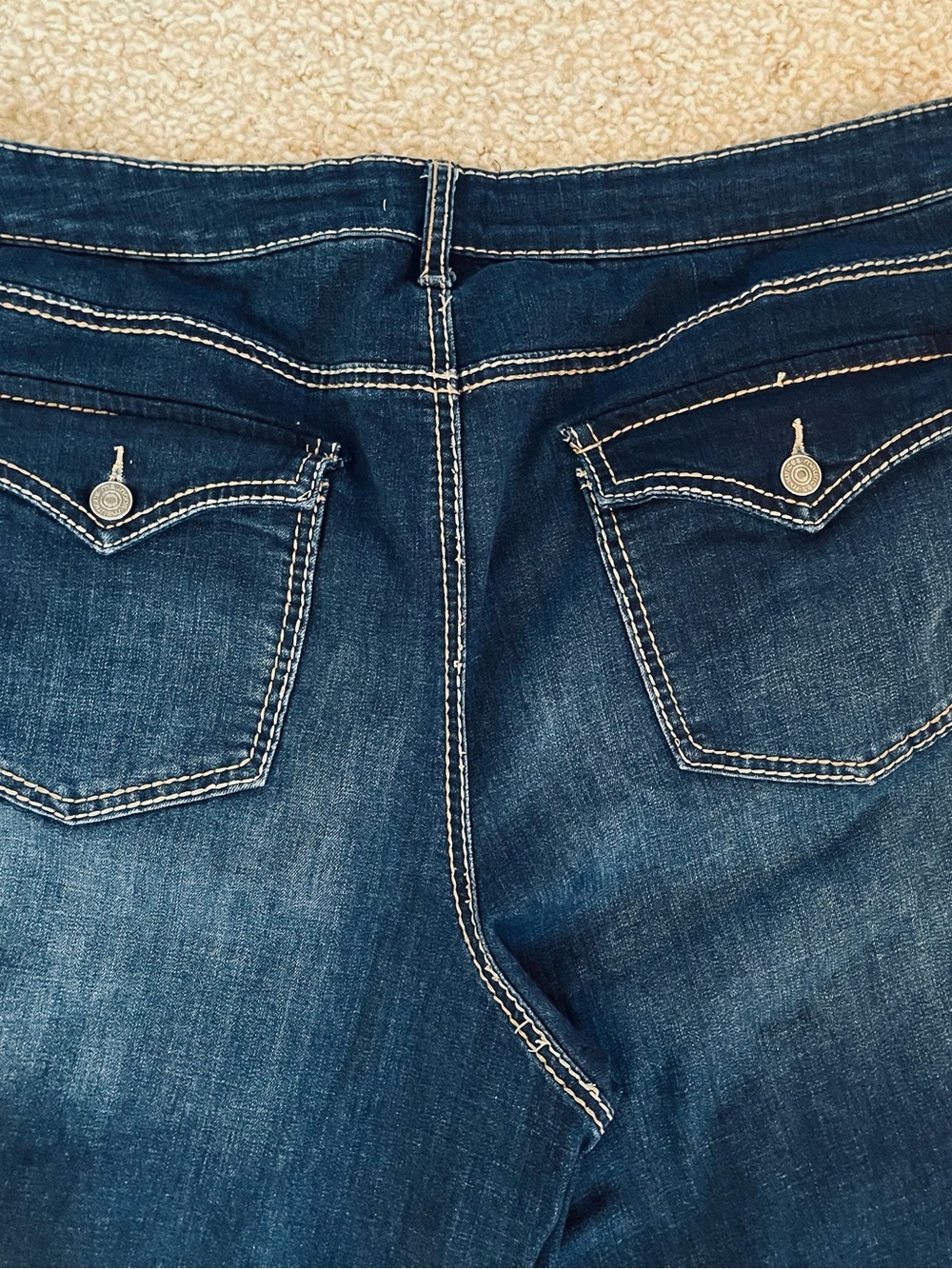 M Jeans Maurices Size 22W Slim Straight Ankle Actual W44 L26.5 Ruse 12 EUC,